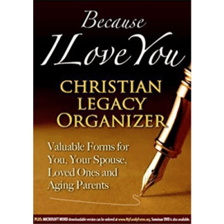 Because I Love You Christian Legacy Organizer