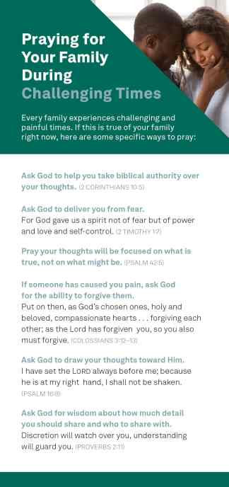 Praying for Our Family During Challenging Times