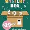 Infographic showcasing the offerings of the Mystery Box