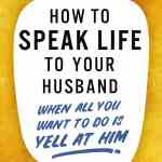 How to Speak Life to Your Husband: When All You Want to Do is Yell at Him